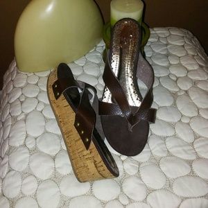 🦋3 for 25$🦋Leather Sandals with Cork Soles